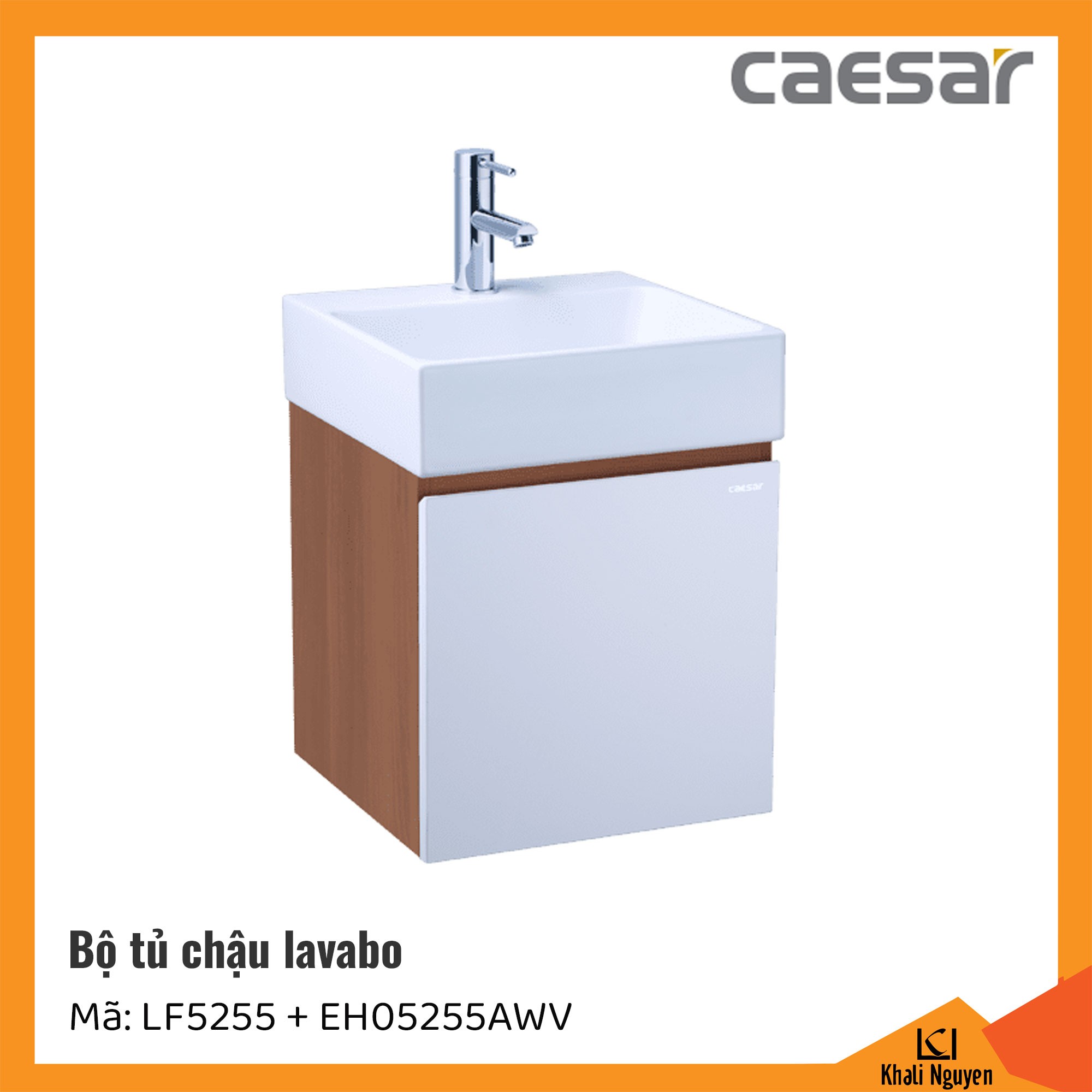 Bộ tủ chậu lavabo Caesar LF5255+EH05255AWV
