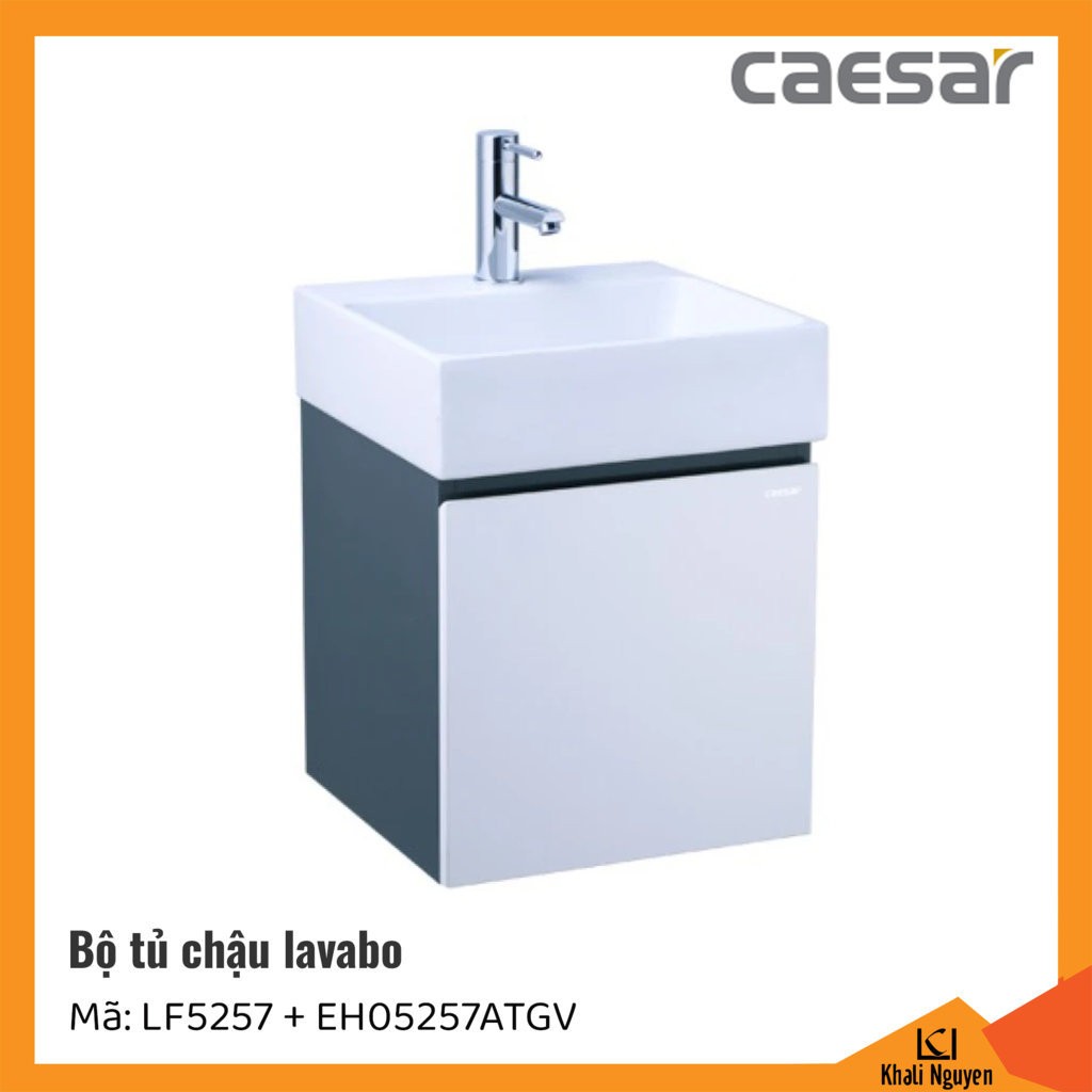 Bộ tủ chậu lavabo Caesar LF5257+EH05257ATGV