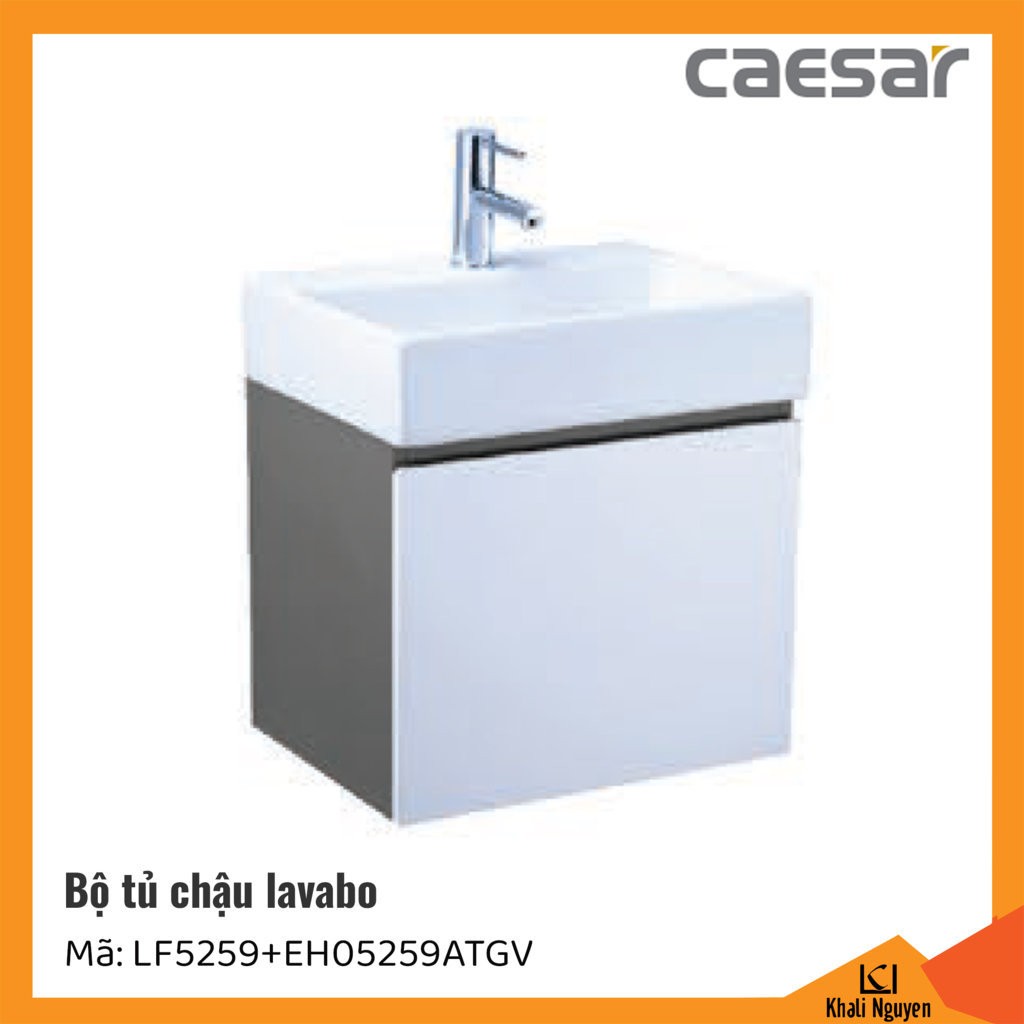 Bộ tủ lavabo Caesar LF5259+EH05259ATGV