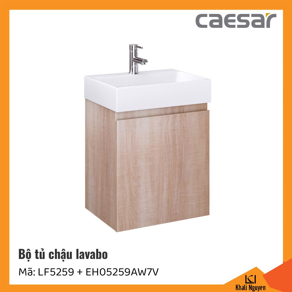 Bộ tủ chậu lavabo Caesar LF5259+EH05259AW7V