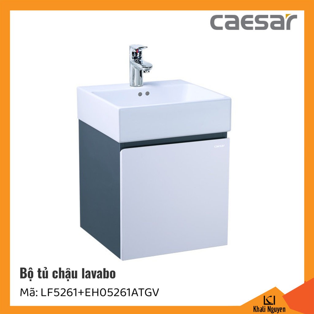 Bộ tủ chậu lavabo Caesar LF5261+EH05261ATGV