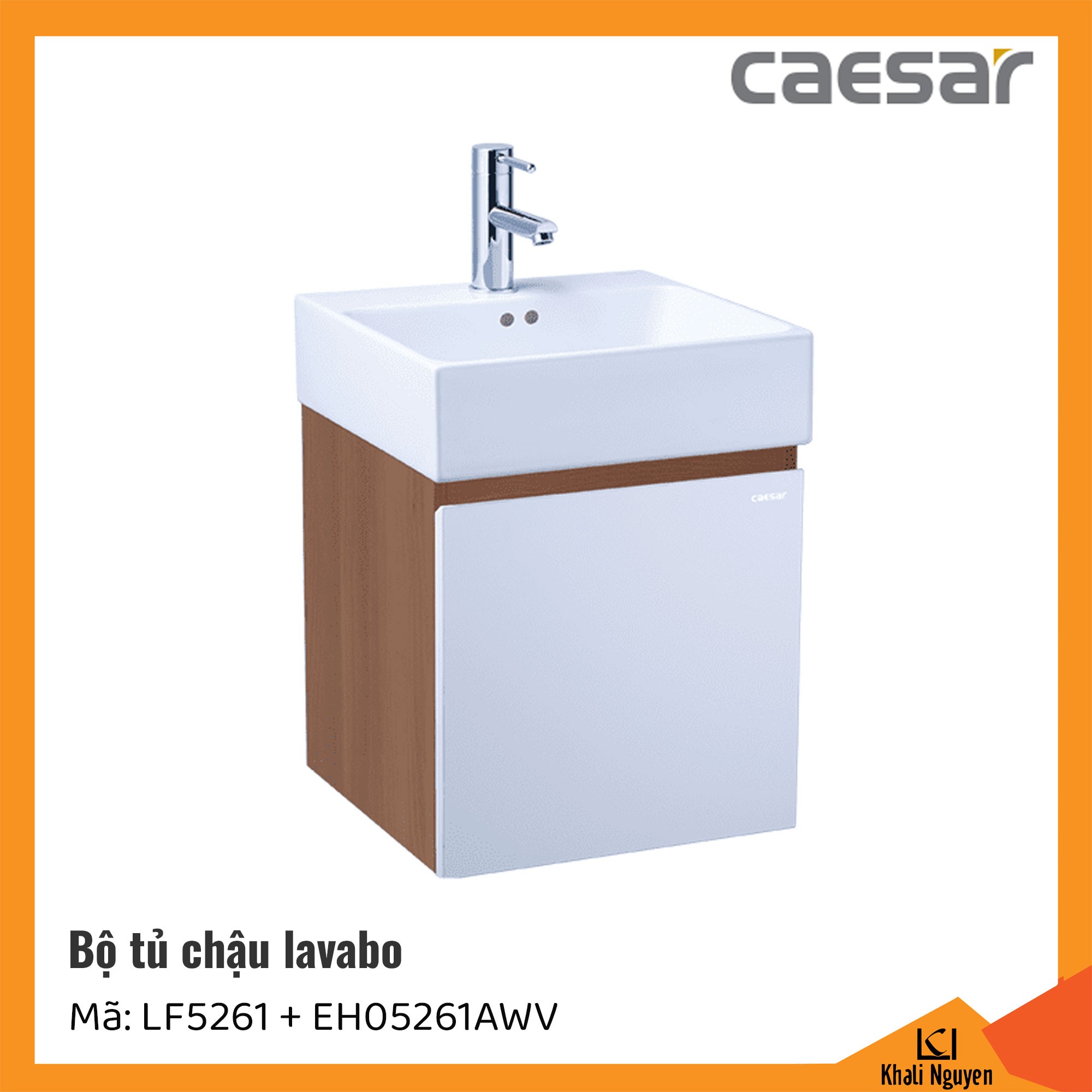 Bộ tủ chậu lavabo Caesar LF5261+EH05261AWV