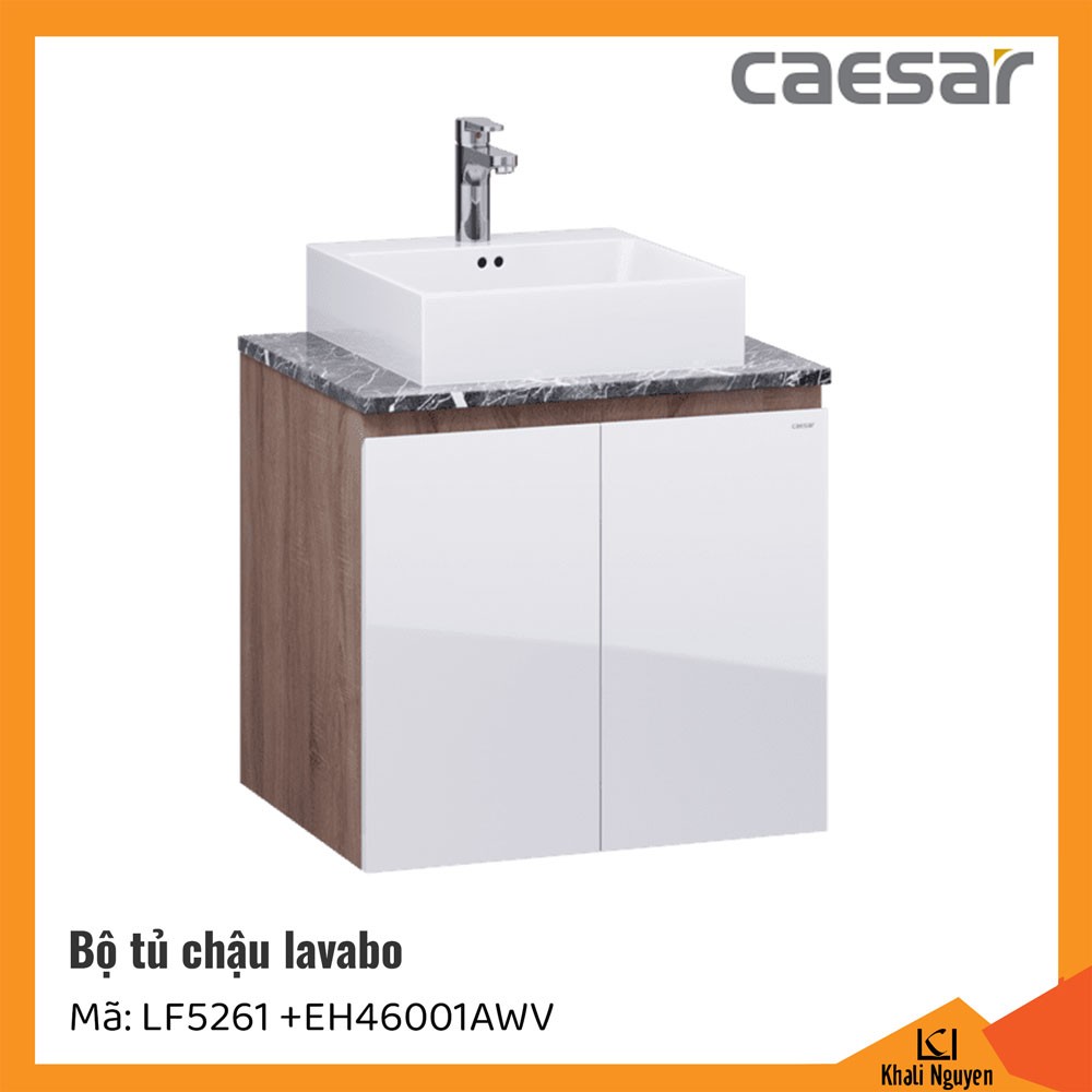 Bộ tủ chậu lavabo Caesar LF5261+EH46001AWV