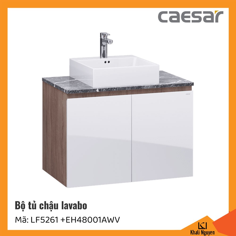 Bộ tủ chậu lavabo Caesar LF5261+EH48001AWV