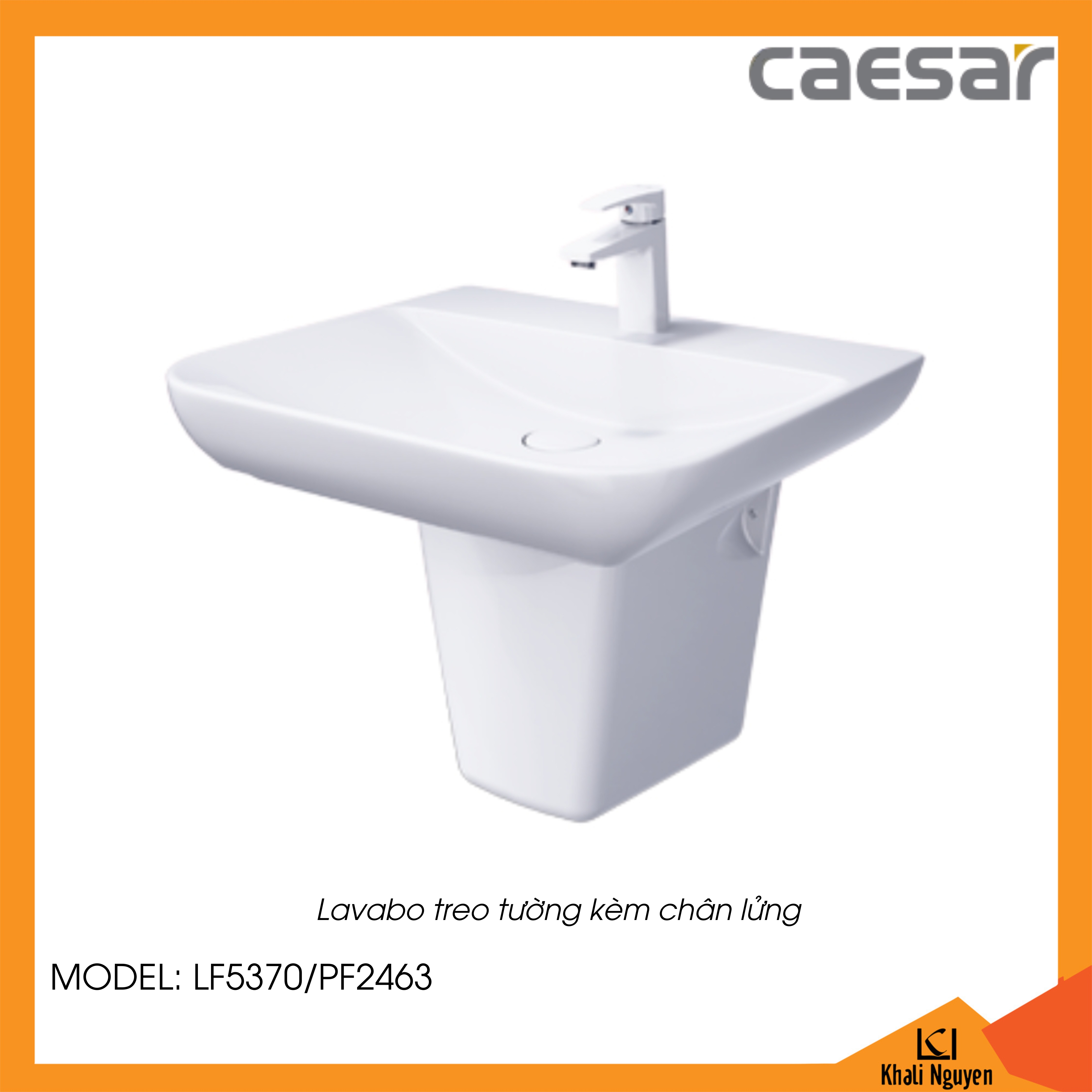 Lavabo Caesar treo tường LF5370/PF2463