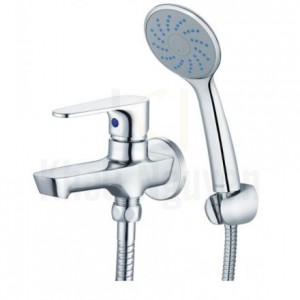 Vòi Sen Tắm Lạnh Caesar S063C Dây Xi Tay 1 Chế Độ