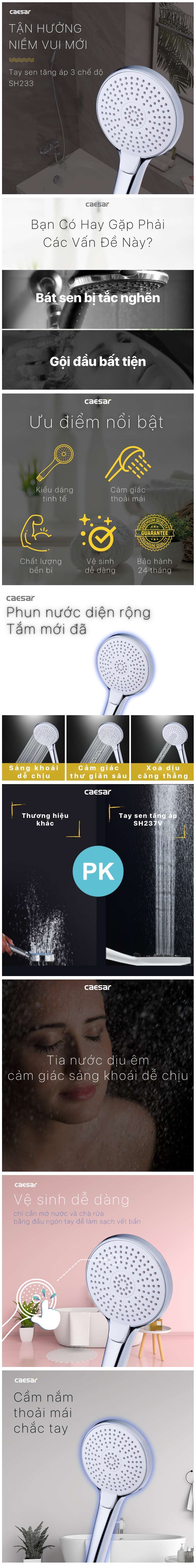 Thông tin tay sen Caesar SH233