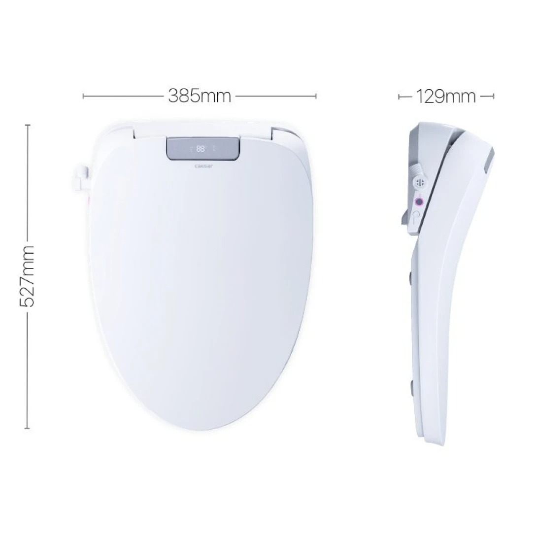 Bản vẽ nắp bồn cầu điện tử Caesar TAF610H