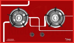 Bếp Gas Âm Canzy CZ-ER688 2 Lò 3 Vòng Lửa
