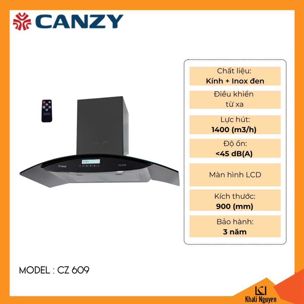 Máy hút mùi Canzy CZ 609