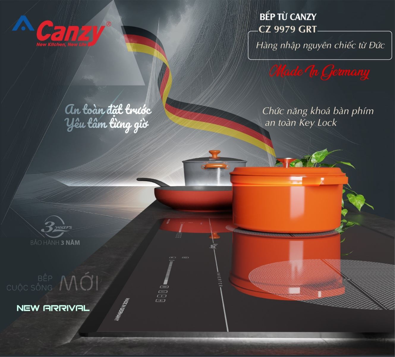 Bếp điện từ đôi Canzy CZ 9979 GRT - Hình 6