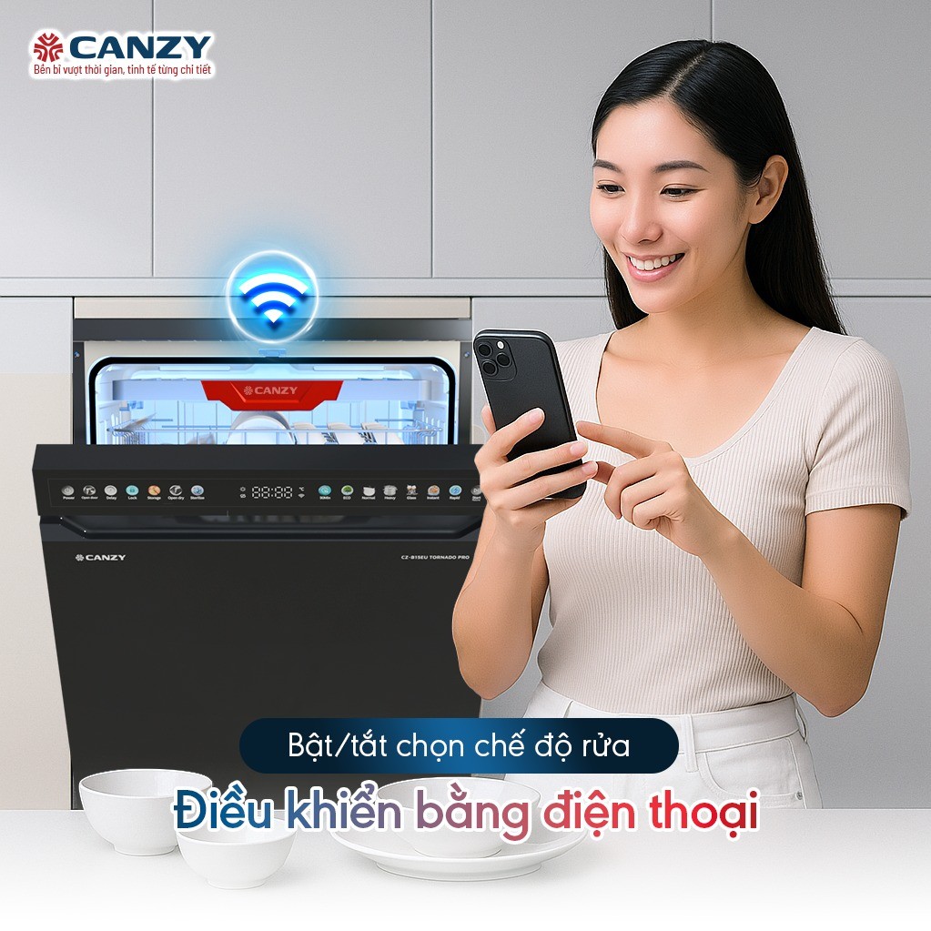 Máy rửa bát Canzy CZ B15EU TORNADO PRO - Hình 4