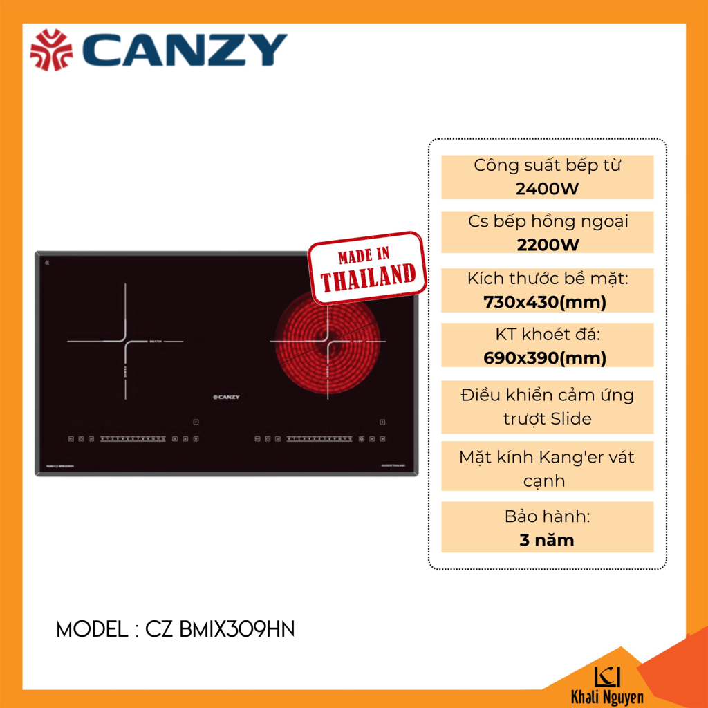 Bếp điện từ đôi Canzy CZ BMIX309HN