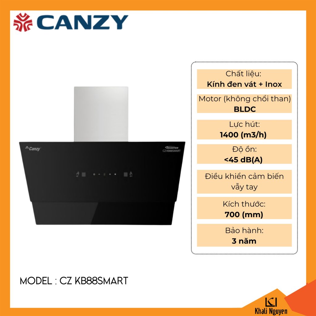 Máy hút mùi Canzy KB88SMART
