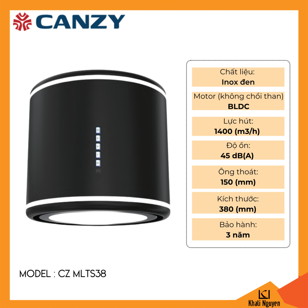 Máy hút mùi treo độc lập Canzy CZ MLTS38