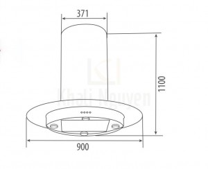 Bản vẽ kỹ thuật hút mùi  Canzy CZ-305C