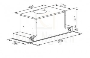 Bản vẽ kỹ thuật máy hút mùi Canzy CZ-68DT
