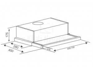 Bản Vẽ Máy Hút Mùi Âm Tủ Canzy CZ-7002 SYP Khử Mùi Bằng Than Hoạt Tính