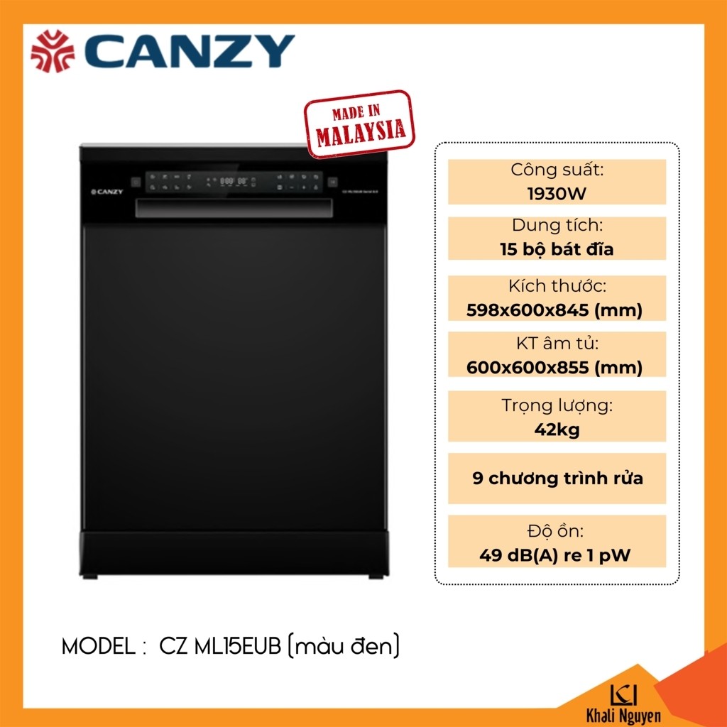 Máy rửa bát Canzy CZ ML15EUB