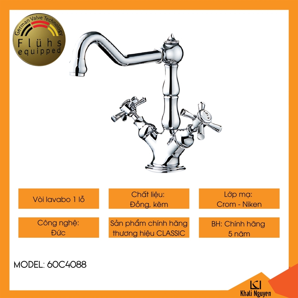 Vòi lavabo Classic 60C4088