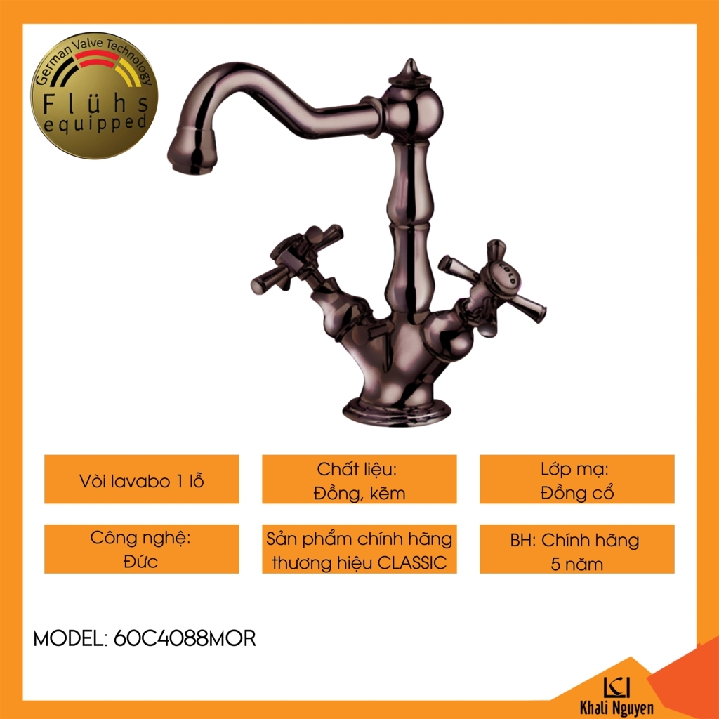 Vòi lavabo Classic 60C4088MOR