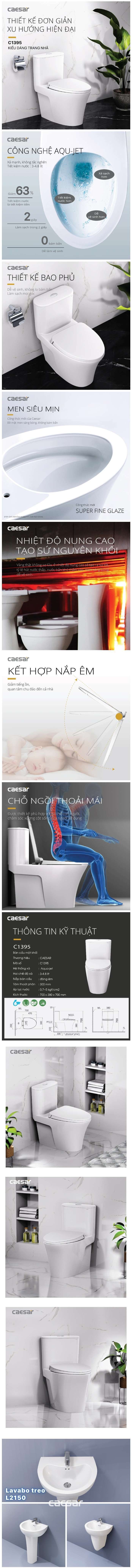 Combo khuyến mãi Caesar C1395 + L2150 + P2441