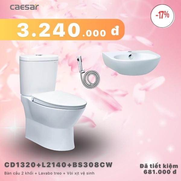 Combo khuyến mãi Caesar CD1320+L2140+BS308CW