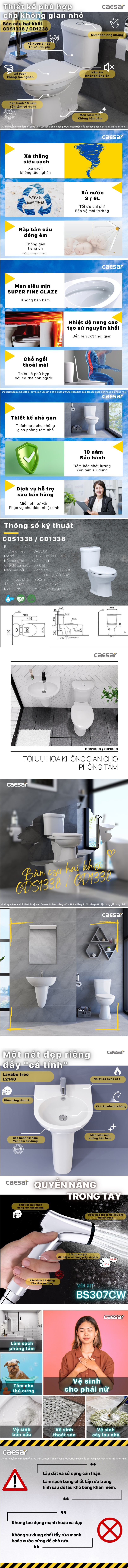 Thông tin Caesar CD1338 + L2140 + BS307CW