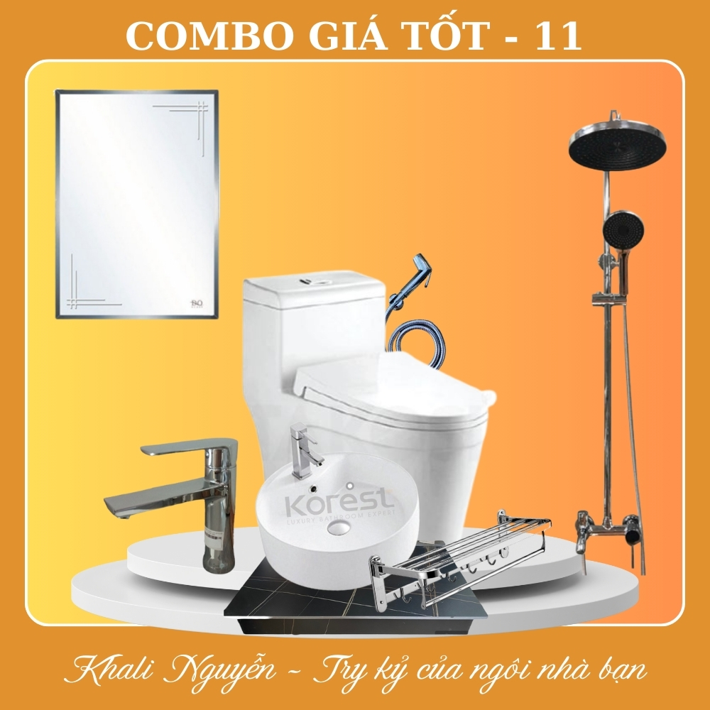 Combo thiết bị vệ sinh phòng tắm giá tốt COMBO-11