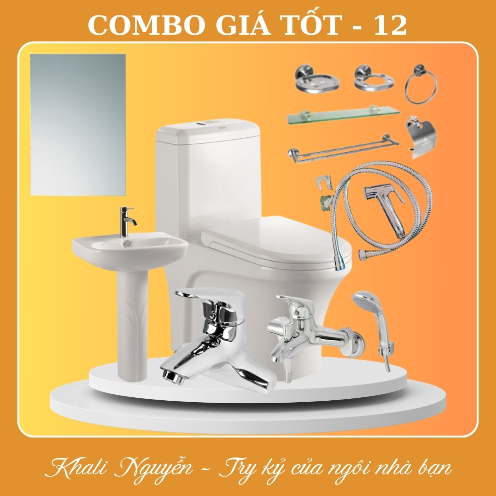 Combo thiết bị vệ sinh phòng tắm giá tốt COMBO-12