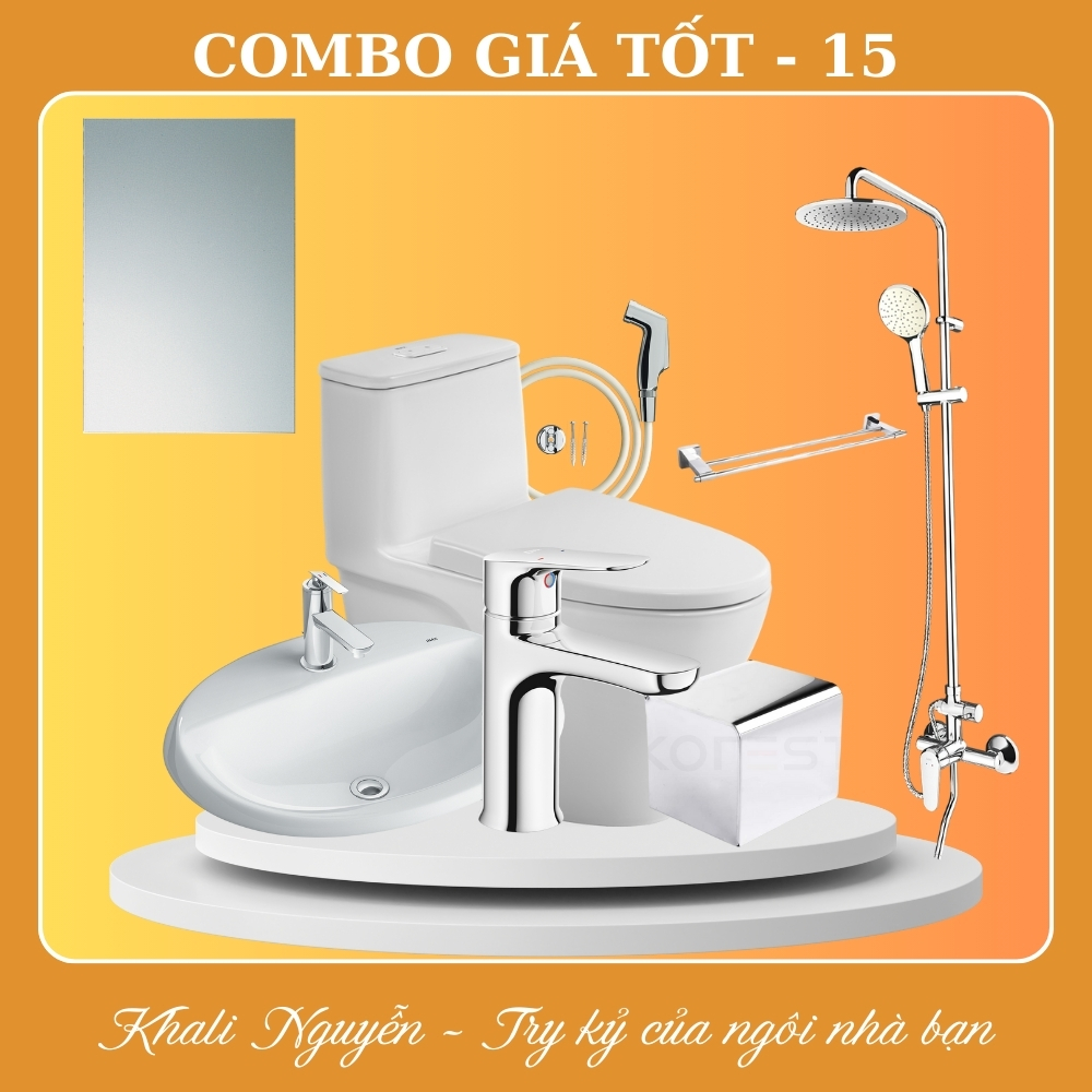 Combo thiết bị vệ sinh phòng tắm giá tốt COMBO-15