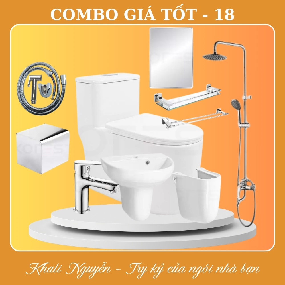 Combo thiết bị vệ sinh phòng tắm giá tốt COMBO-18