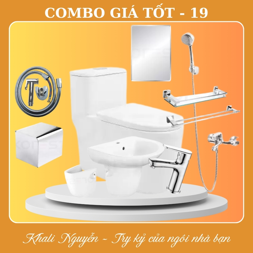 Combo thiết bị vệ sinh phòng tắm giá tốt COMBO-19