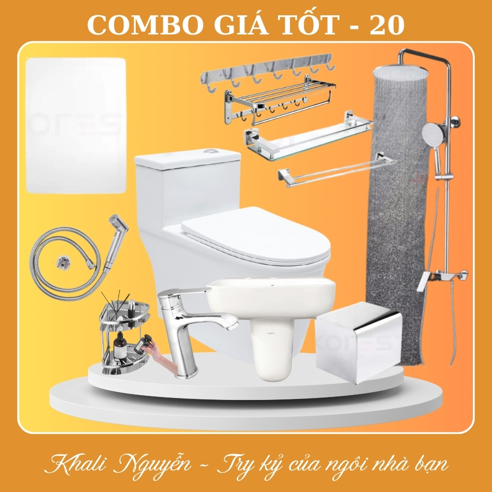 Combo thiết bị vệ sinh phòng tắm giá tốt COMBO-20