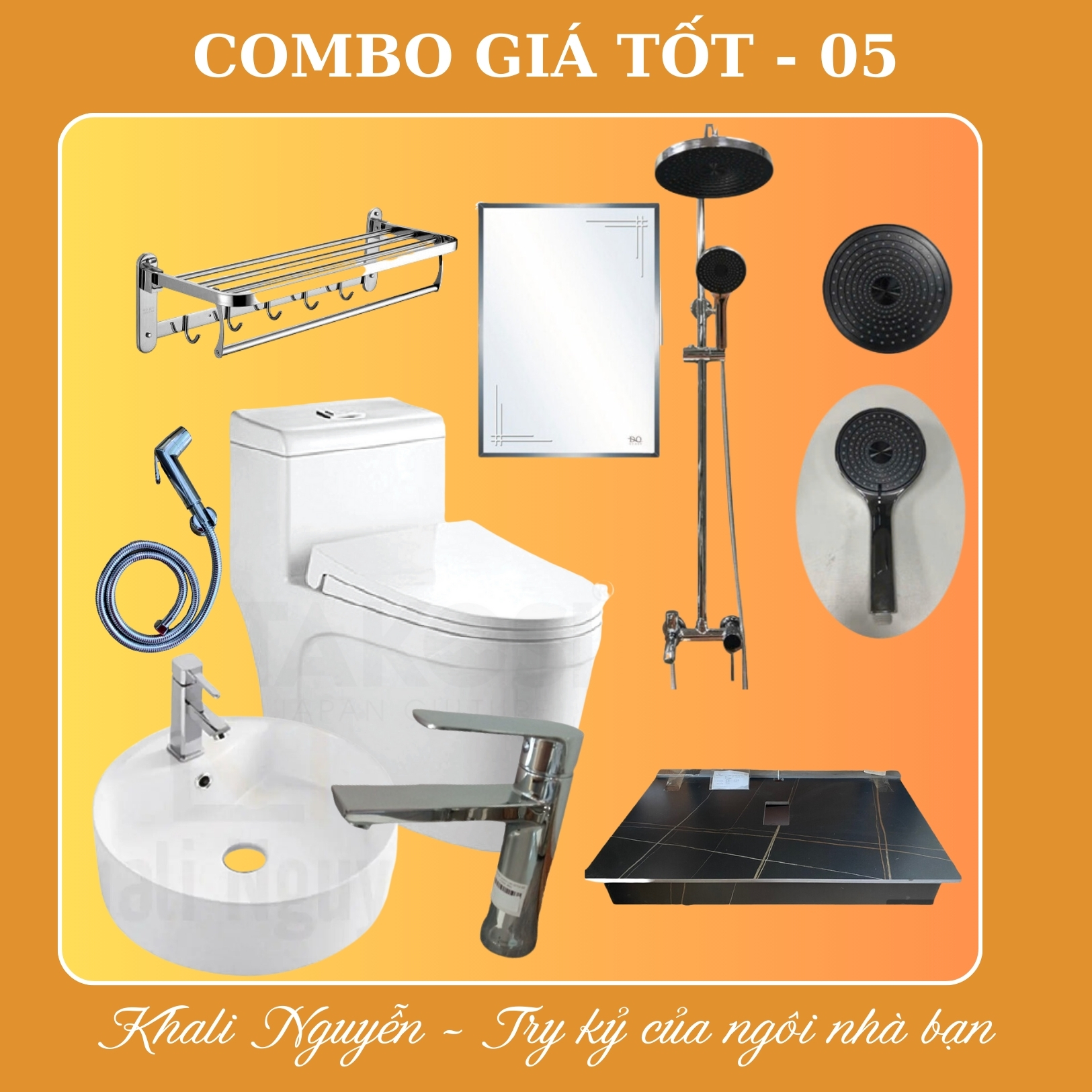 Combo thiết bị vệ sinh phòng tắm giá tốt COMBO-05