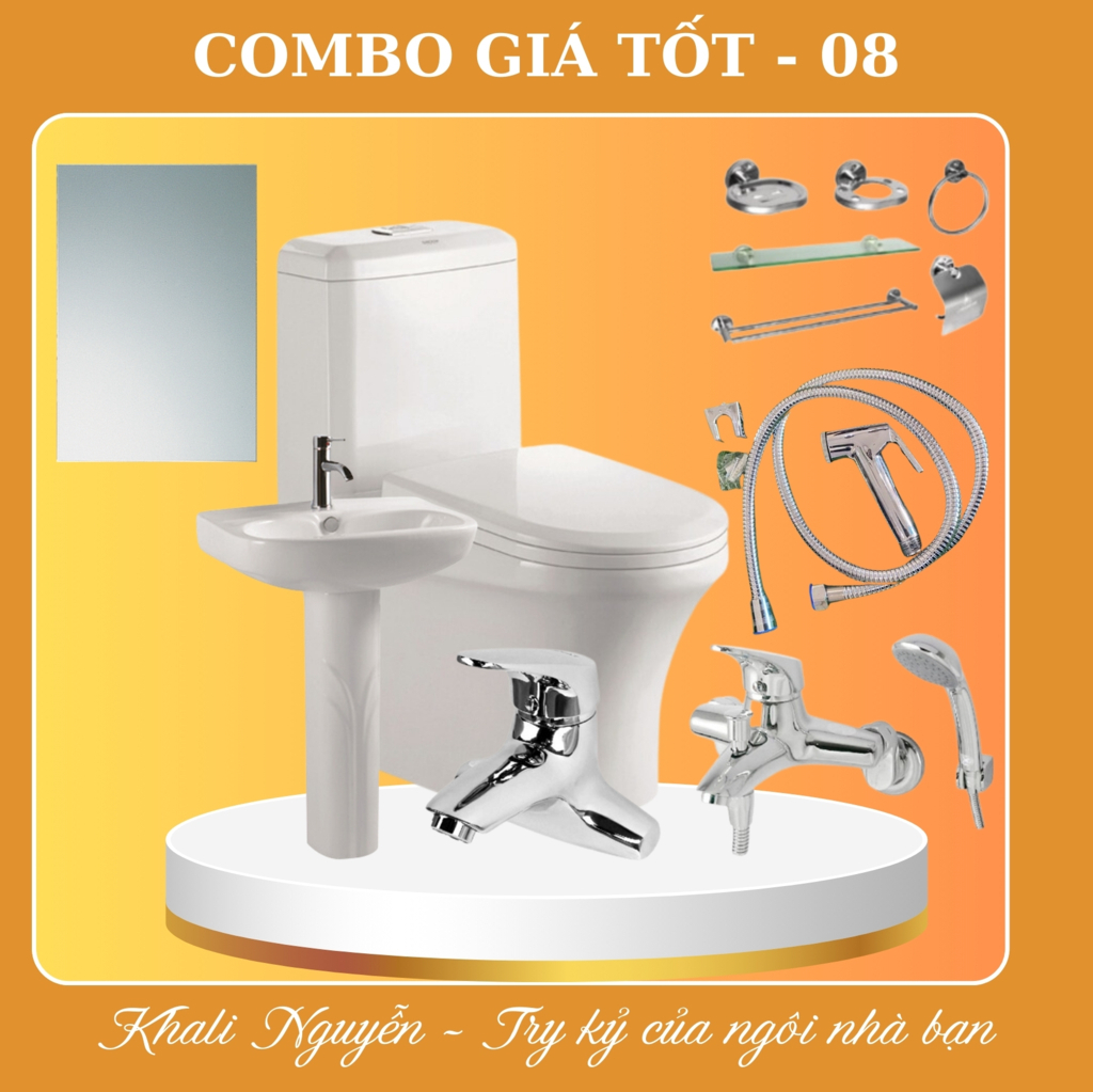 Combo thiết bị vệ sinh phòng tắm giá tốt COMBO-08