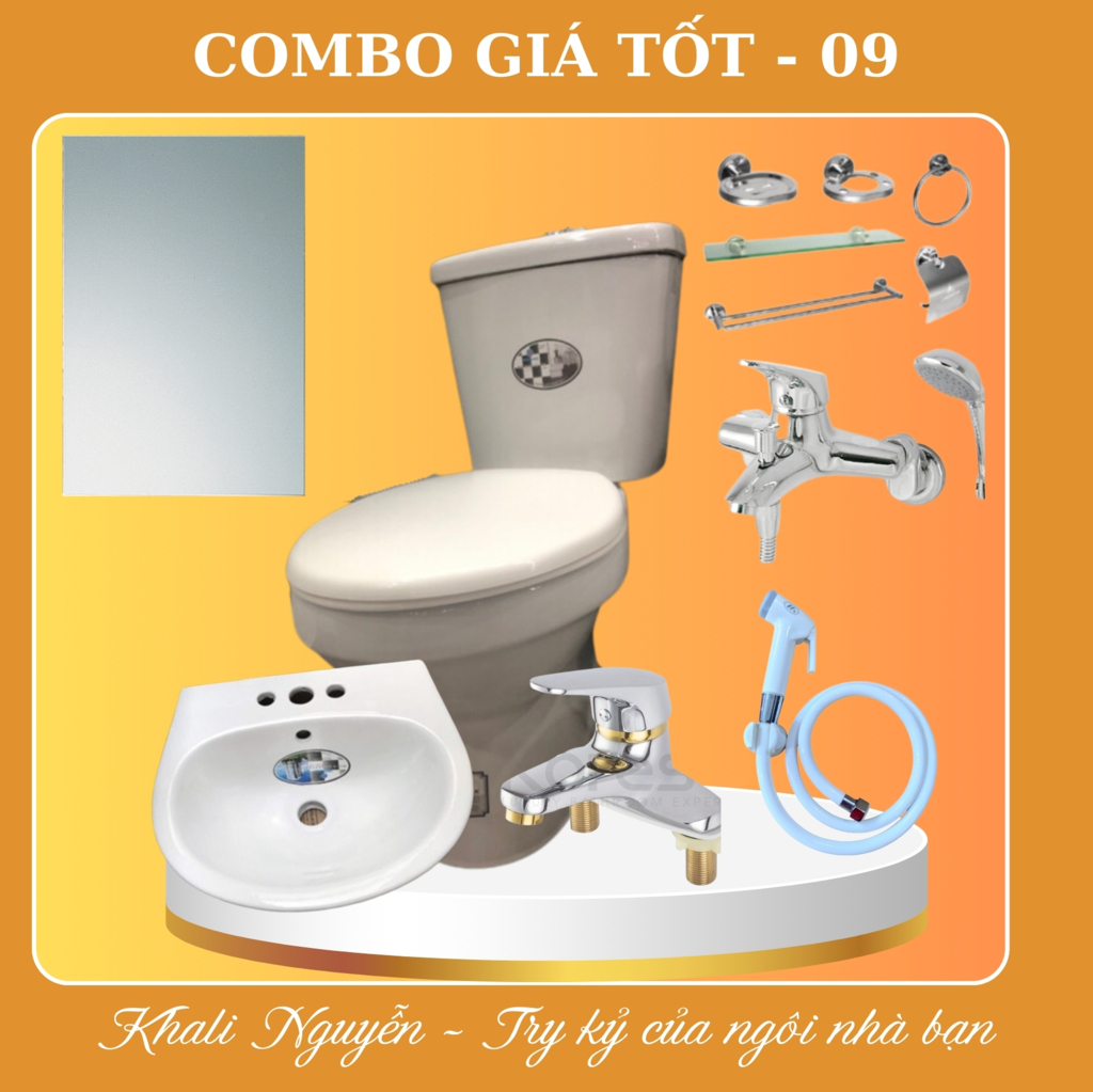 Combo thiết bị vệ sinh phòng tắm giá tốt COMBO-09