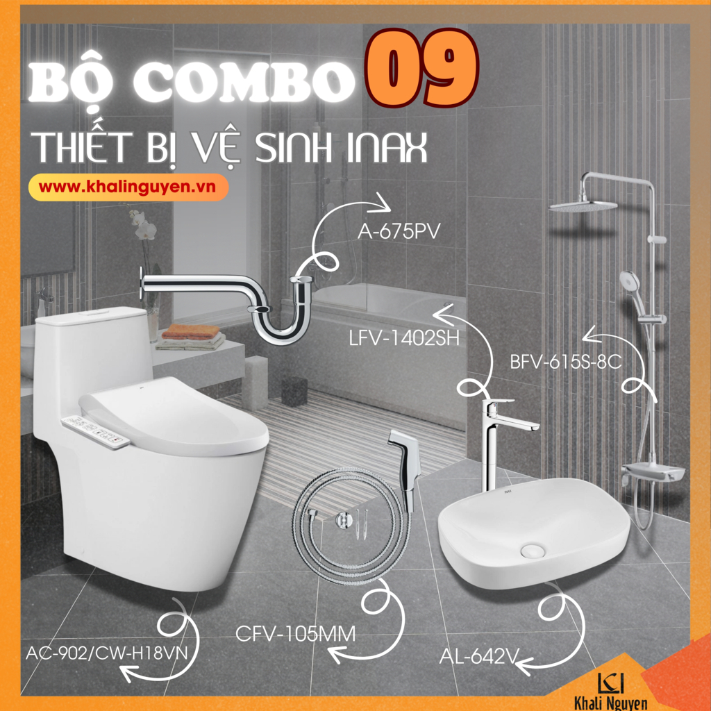 Combo khuyến mãi TBVS INAX số 09