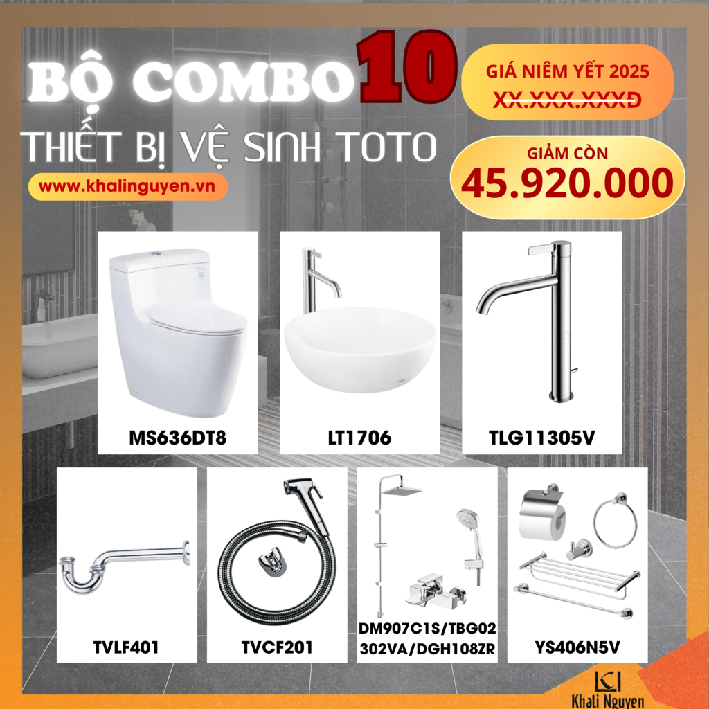 Combo khuyến mãi TBVS TOTO số 10