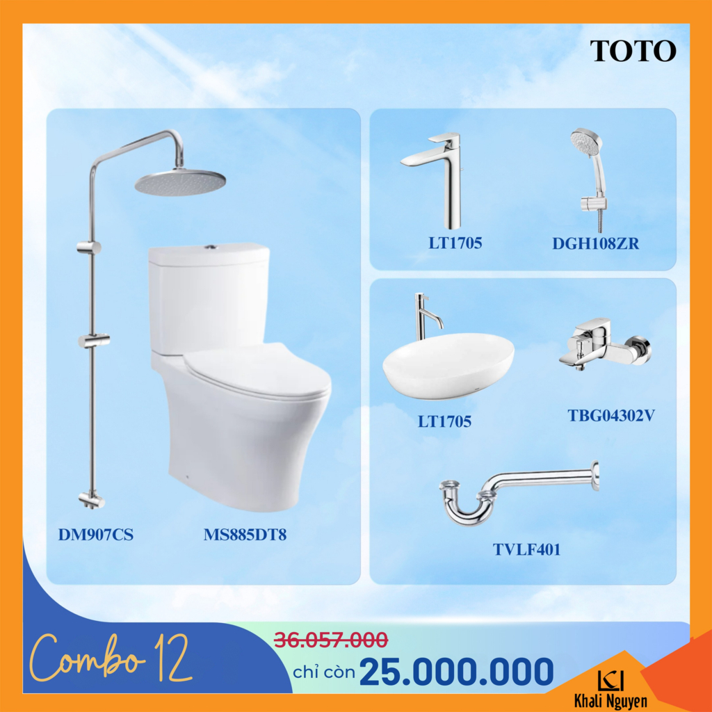 Combo khuyến mãi TBVS TOTO số 12