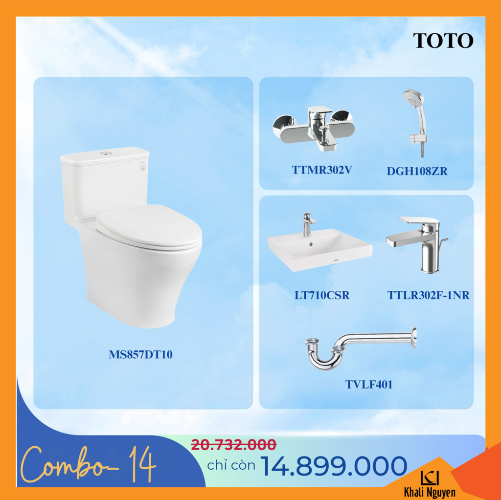 Combo khuyến mãi TBVS TOTO số 14