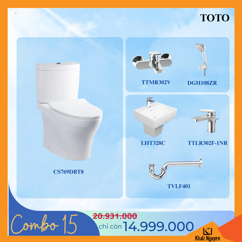 Combo khuyến mãi TBVS TOTO số 15