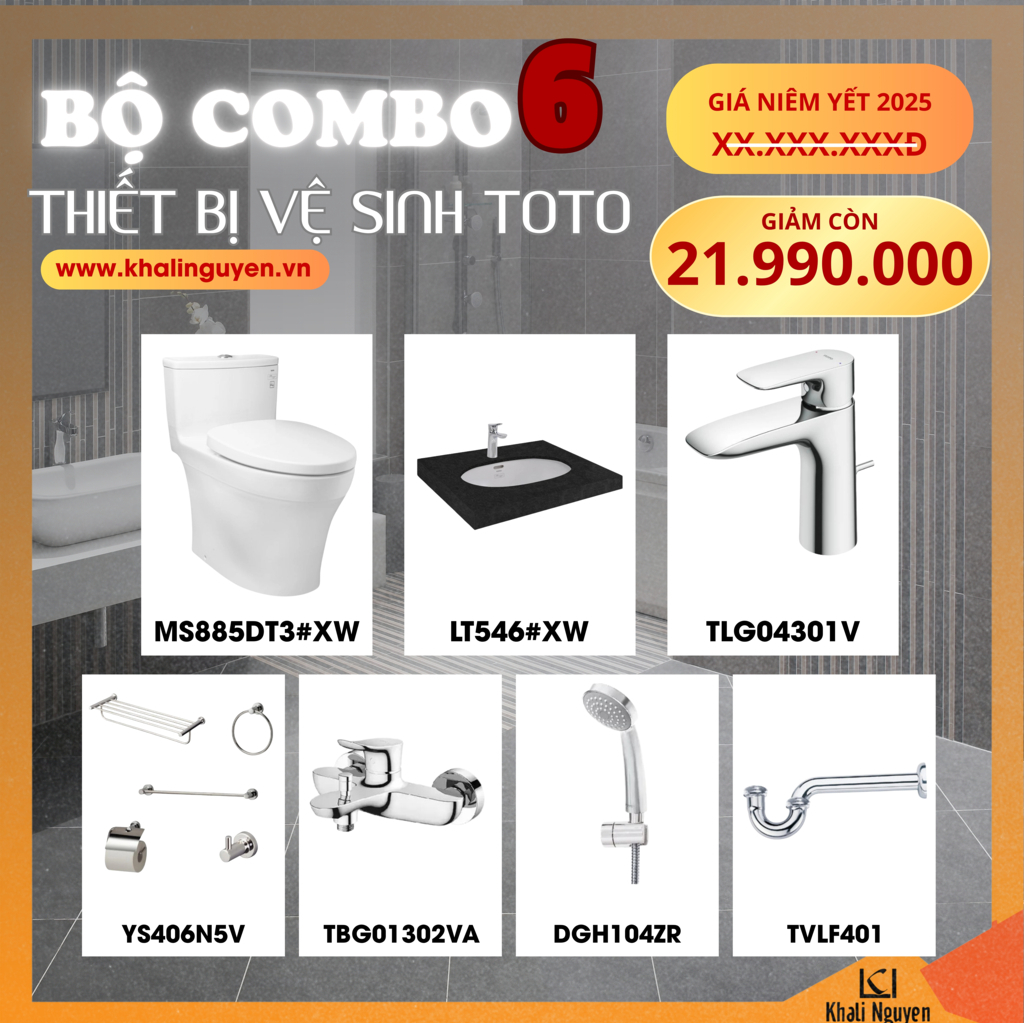 Combo khuyến mãi TBVS TOTO số 6