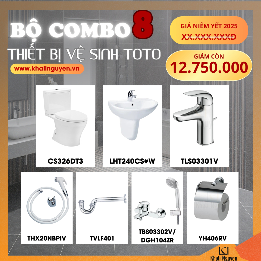 Combo khuyến mãi TBVS TOTO số 8