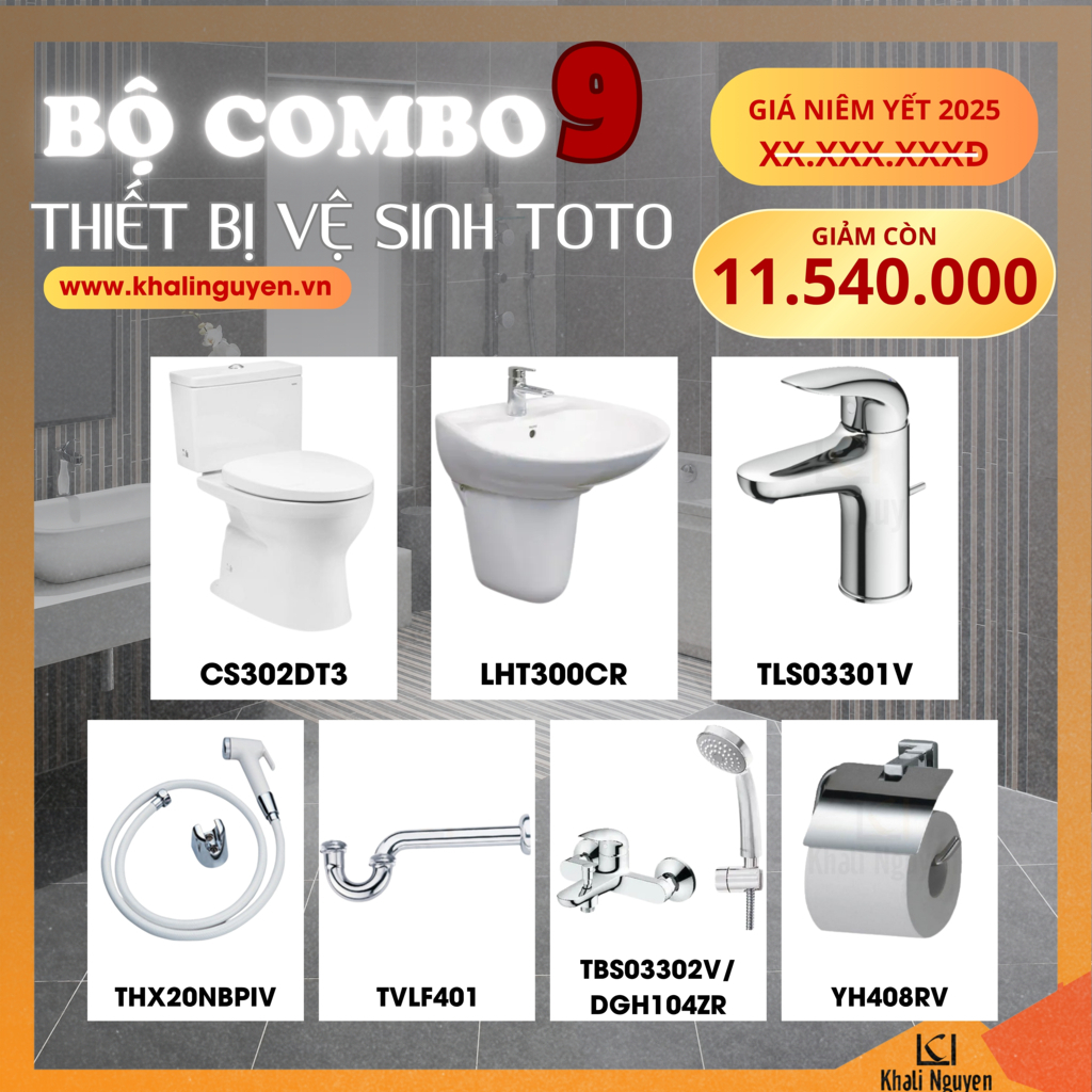 Combo khuyến mãi TBVS TOTO số 9