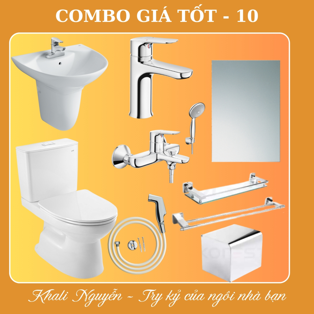 Combo thiết bị vệ sinh phòng tắm giá tốt COMBO-10