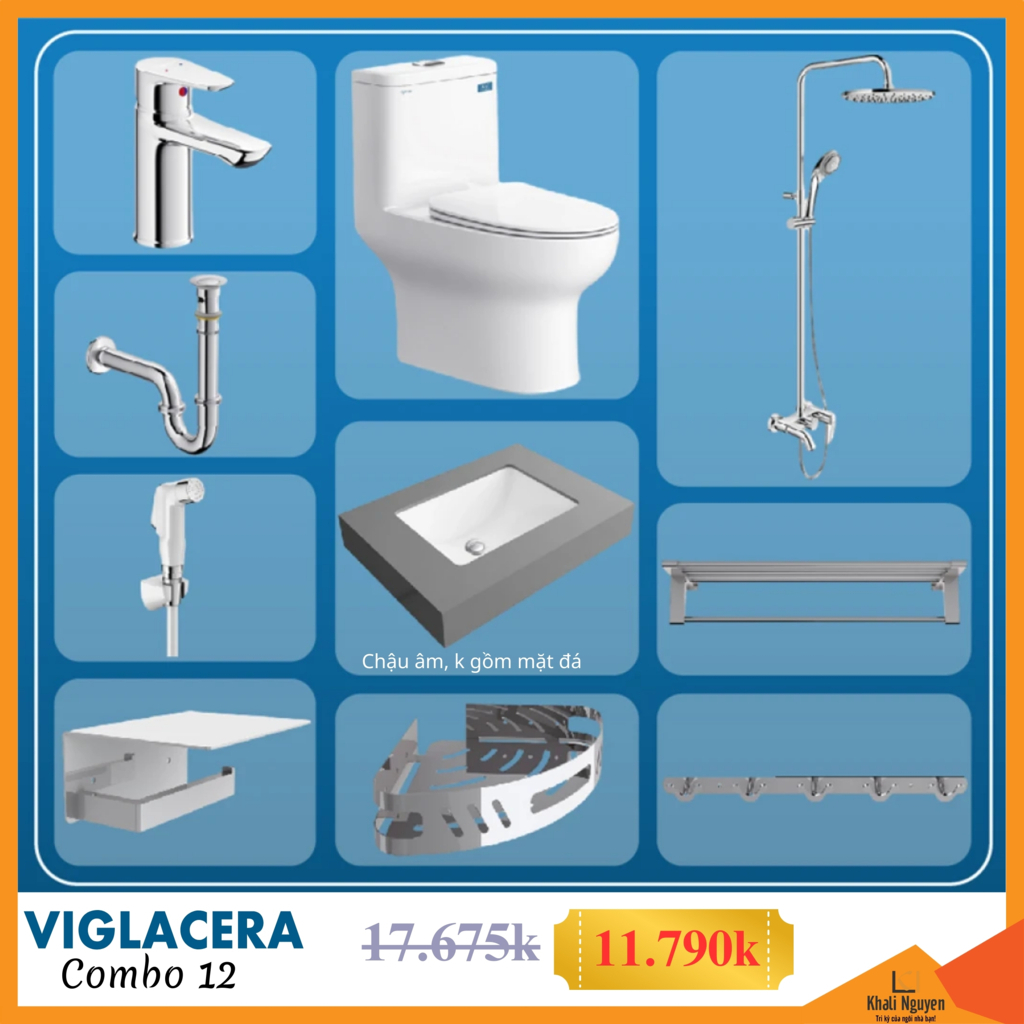 Combo KM thiết bị vệ sinh Viglacera số 12