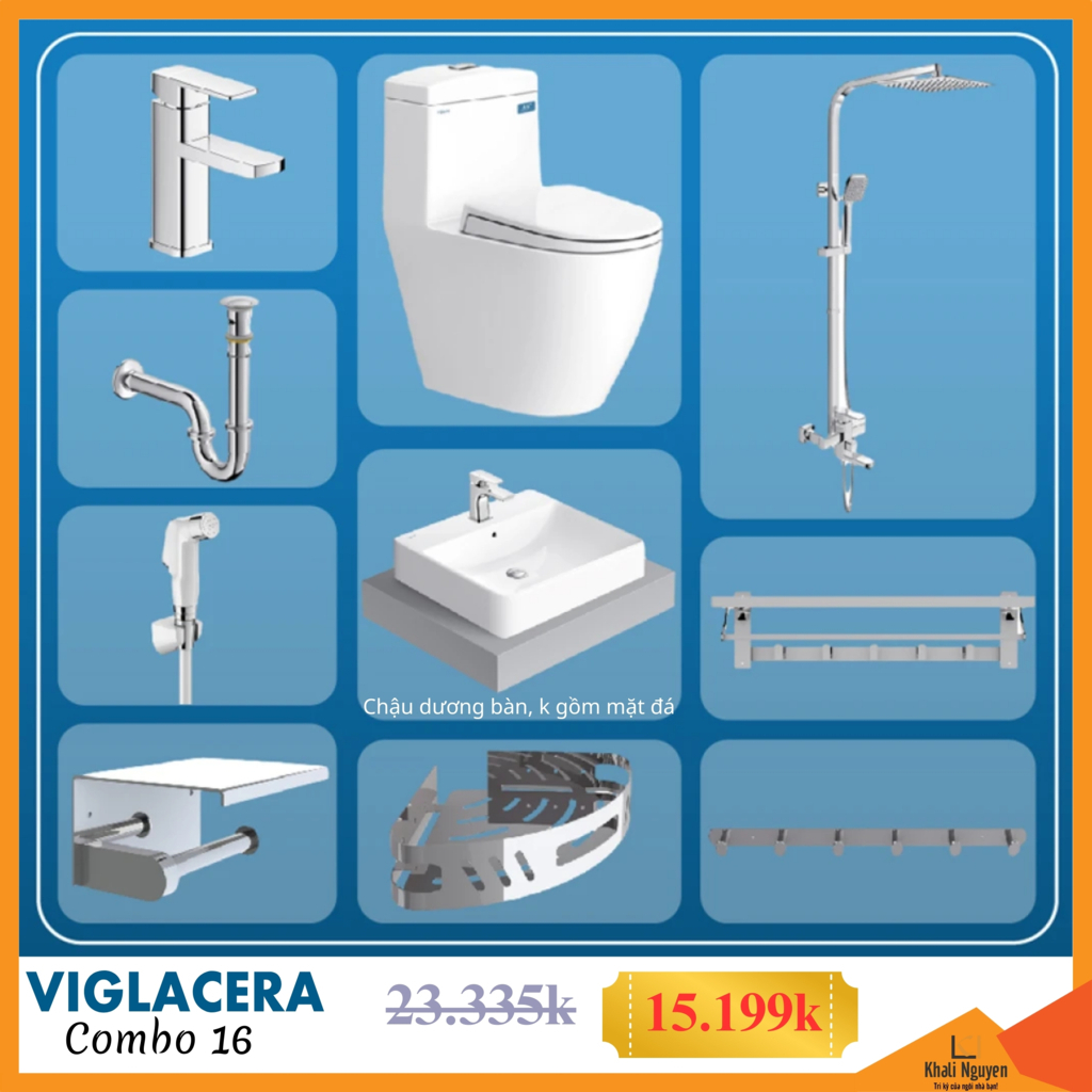 Combo KM thiết bị vệ sinh Viglacera số 16