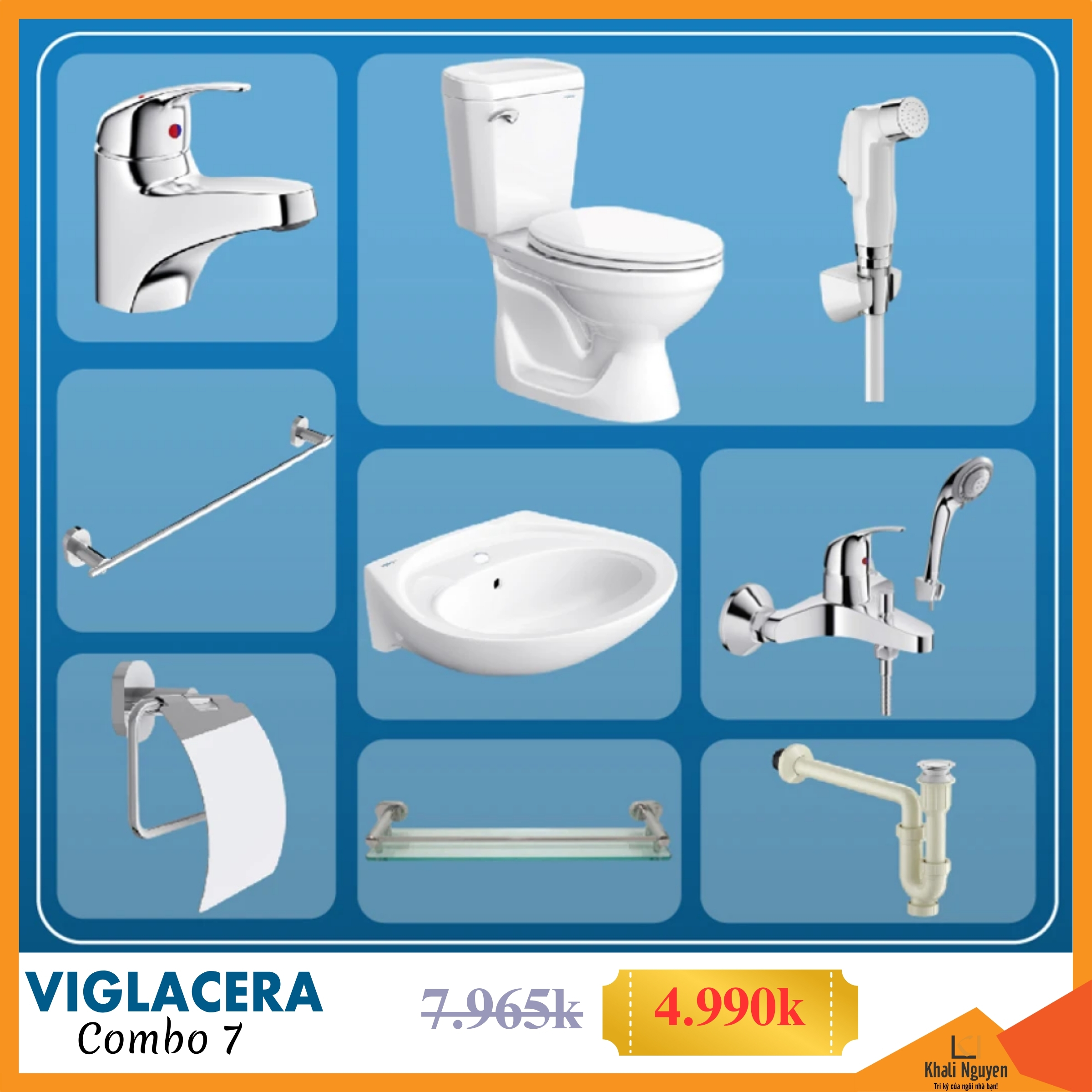 Combo KM thiết bị vệ sinh Viglacera số 7