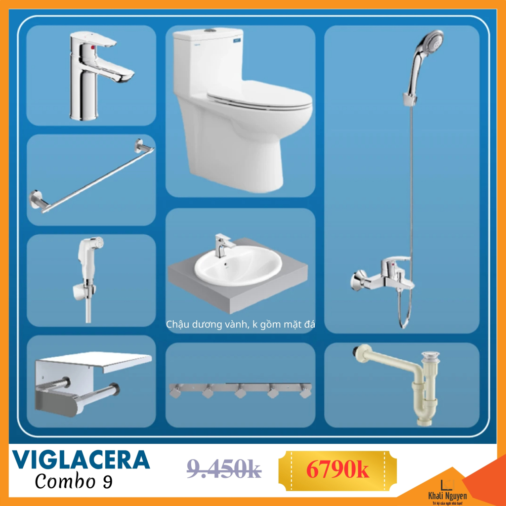 Combo KM thiết bị vệ sinh Viglacera số 9